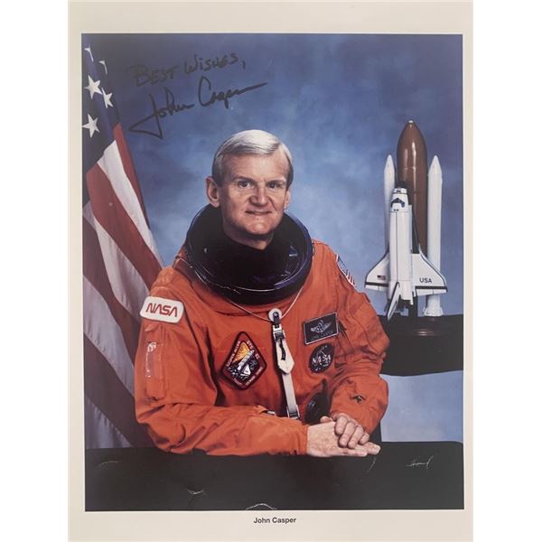 Astronaut John Casper signed photo