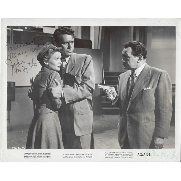 The Glass Web John Forsythe Signed Photo