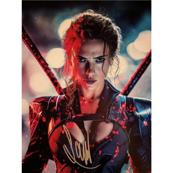 Black Widow Scarlett Johansson signed photo