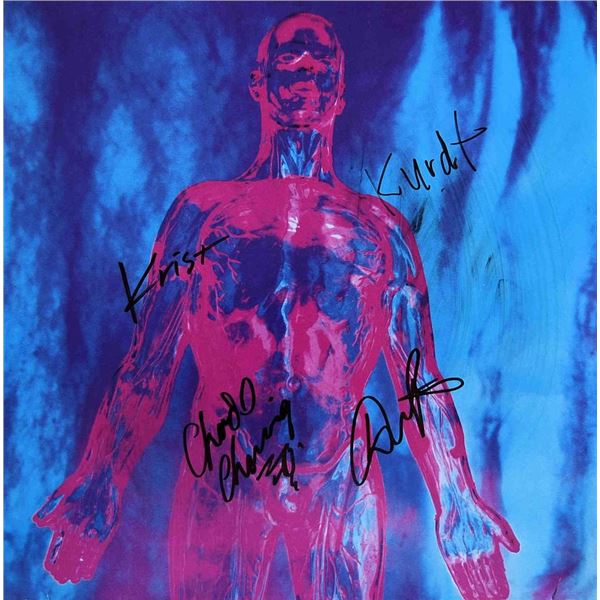 Nirvana 12 inch single signed album
