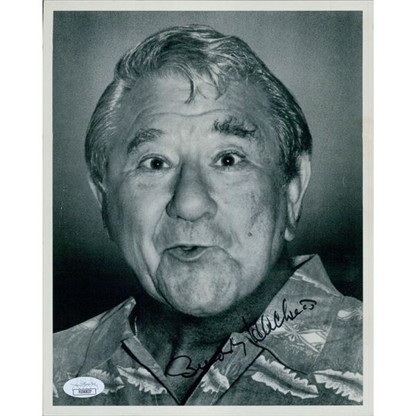 Herbie The Love Bug Comedian Buddy Hackett signed photo. JSA Authenticated