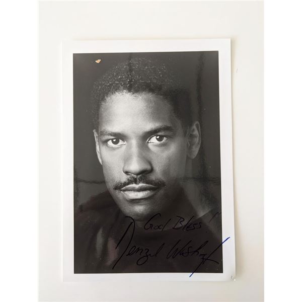 The Equalizer Denzel Washington signed photo