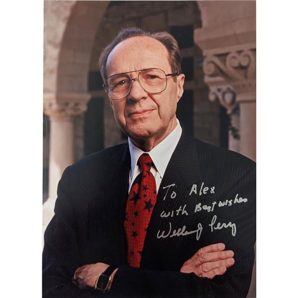 Secretary of Defense William Perry signed photo
