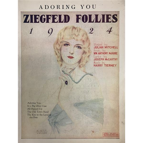 Adoring You Ziegfeld Follies unsigned sheet music