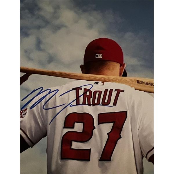 Los Angeles Angels Mike Trout signed photo