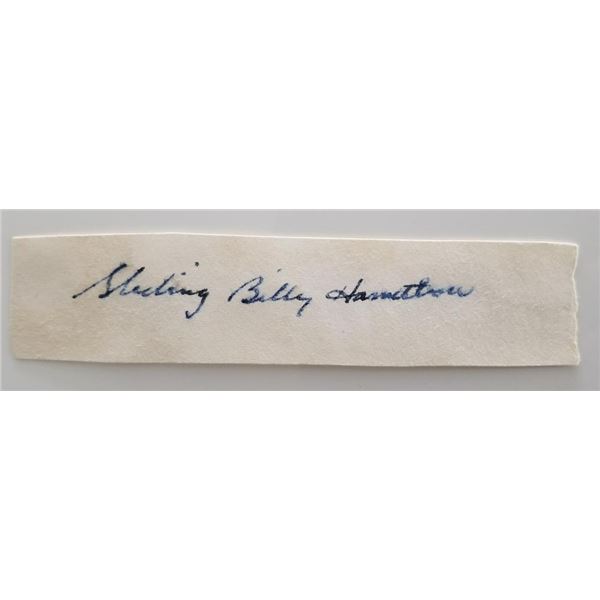 MLB Sliding Billy Hamilton signature cut