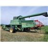 Image 6 : JD 7721 Pull Type Combine, hyd. PTO, Goodyear 23.1-20 rubber on 20 inch rims. Located at 23012 Twp 6