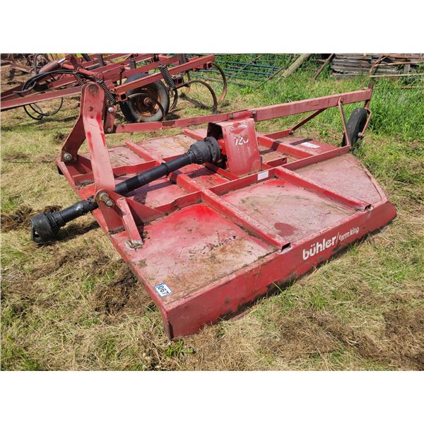 7ft Buhler Farm King mower, PTO driven, needs PTO lock required. The Estate of Clarence Ewasiw, Loc