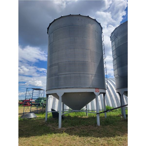 Coop Westeel 6 Ring Hopper Bottom grain bin. Located at 23012 Twp 604, North West of Thorhild. Viewi