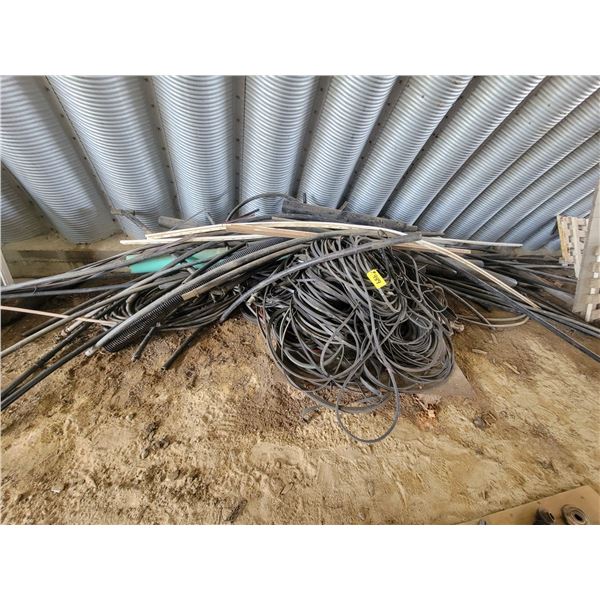 Qty of pipe & belts.   Located at 23012 Twp 604, North West of Thorhild. PH Gloria (780) 217-6036