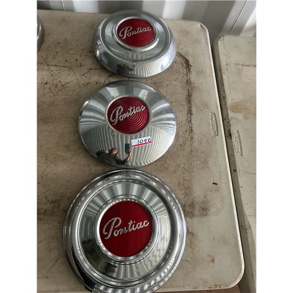 3 Pontiac Hubcaps, selling together
