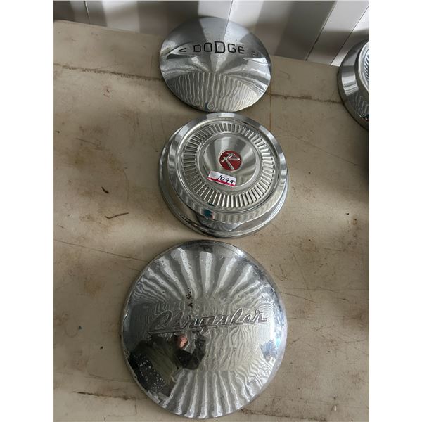 3 Hubcaps- Dodge, Rambler, Chrysler, selling together