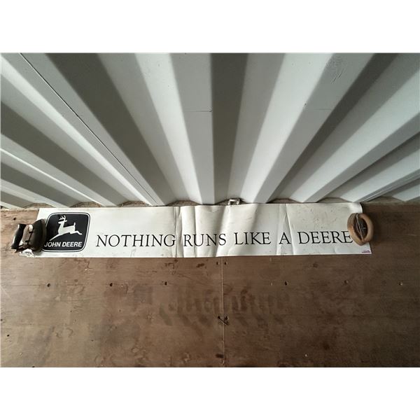 JD vinyl sign- approx 6ft