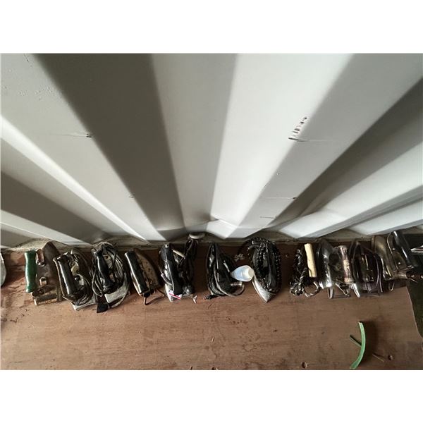 Collection of irons, selling all together