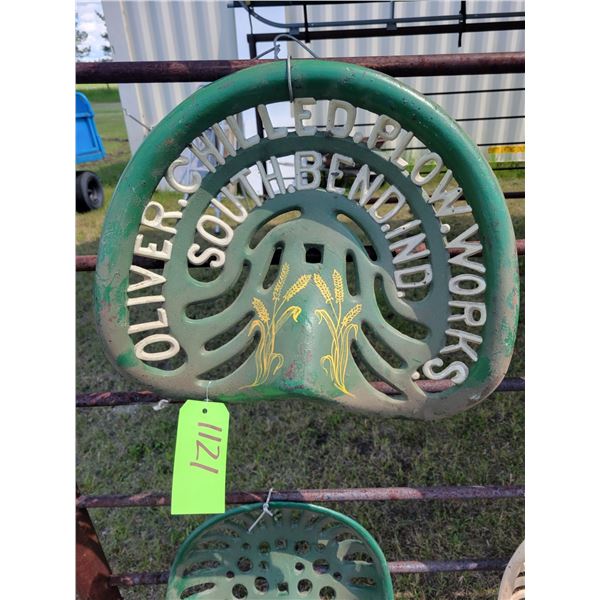 Green Oliver chilled plow seat