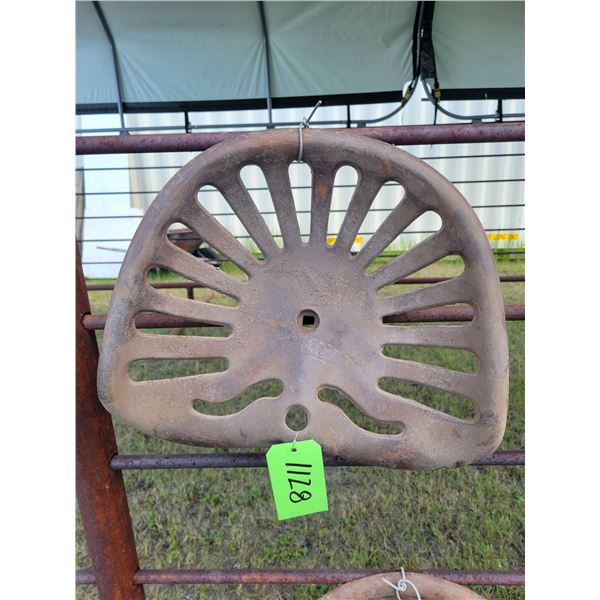 Cast iron seat