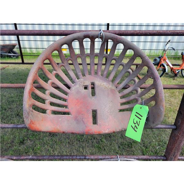 Cast iron seat