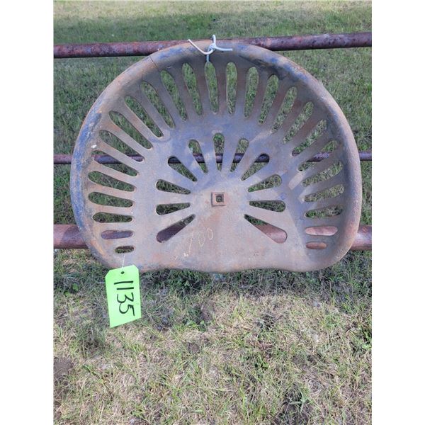 Cast iron seat