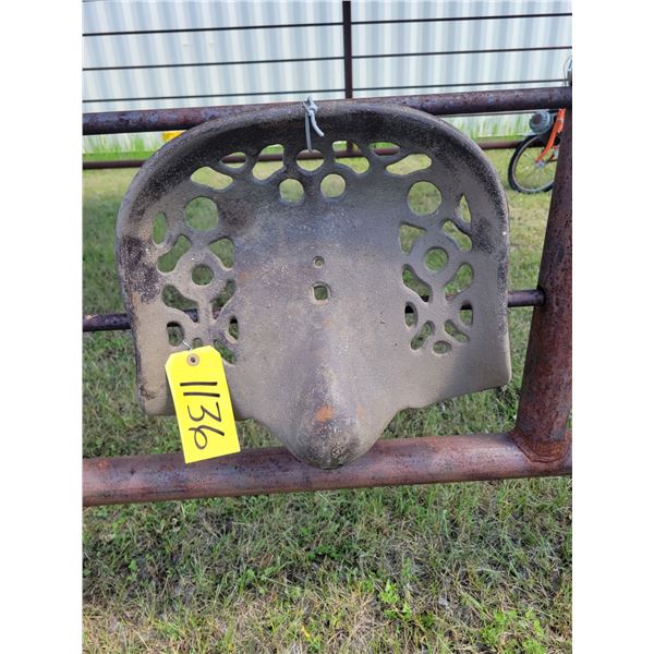 Cast iron seat