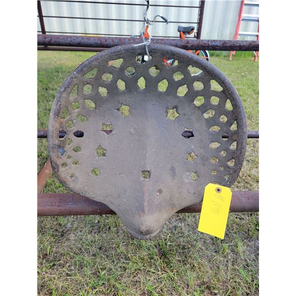 Cast iron seat