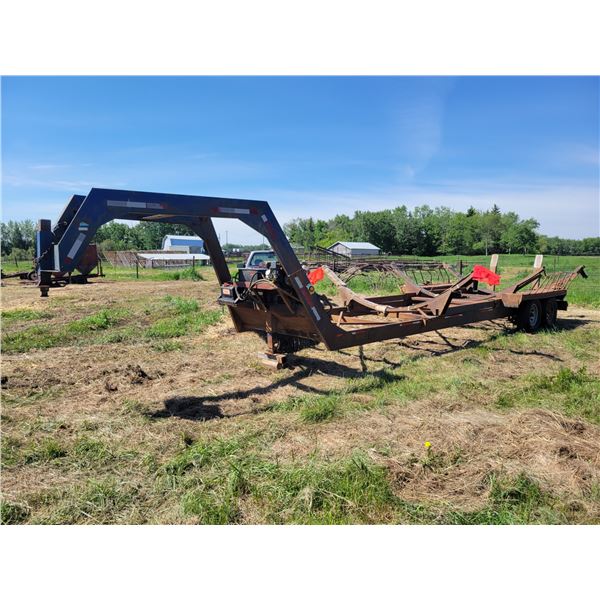 2005 Bin moving trailer, approx. 25 ft, pro point OHV motor 212 CC, approx. 7500 lb axles, ST235/85R