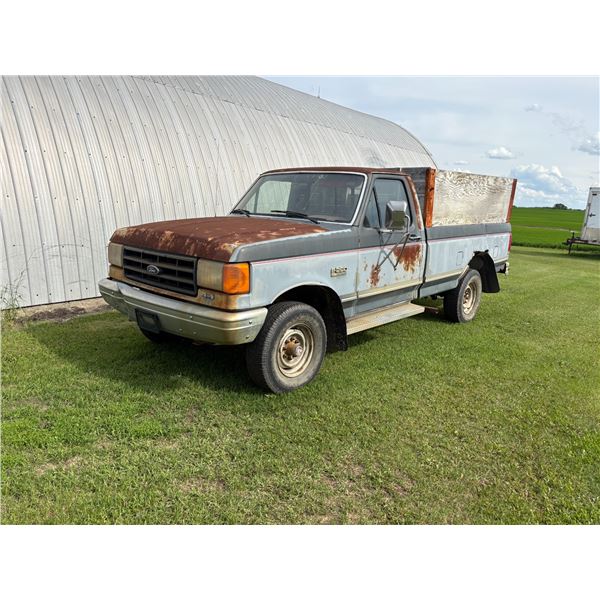 1988 Ford F250 4x4, V8 auto, running order, SN. 2FTE26H4JCA10876, Ph Ron (780) 910-9759, Located 211