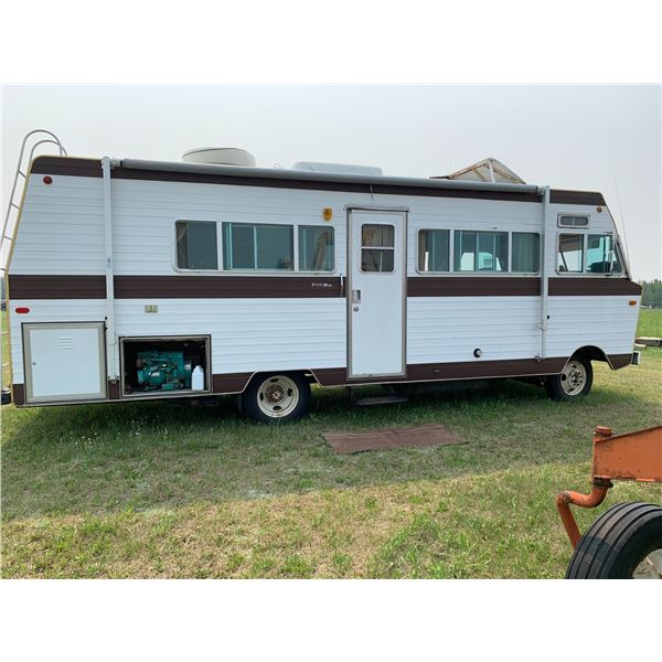 Travel Mate Motorhome, has keys, Dodge big block engine c/w contents, awning, Onan 3KVA gen set, has