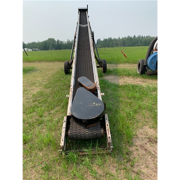 Approx 16" 30' Conveyor auger c/w 10.75 horse electric motor