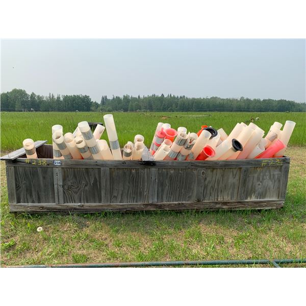 Wood crate c/w qty of pylons