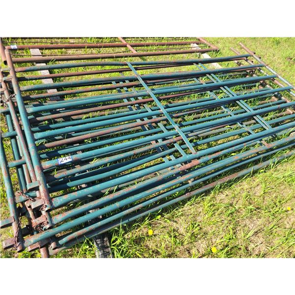 6 green panels, 9 1/2ft, selling together