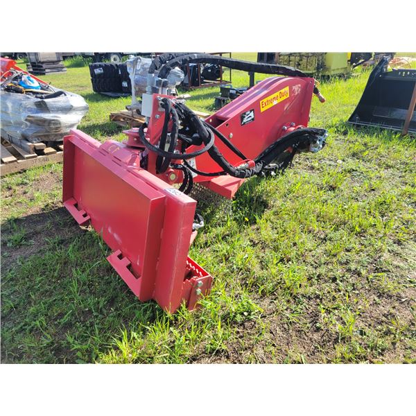 Handi Skidsteer trencher, controller is there, used for the tilt but appears damaged, but the trench