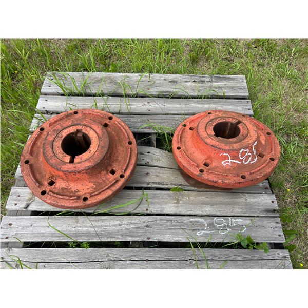 2 Case tractor hubs
