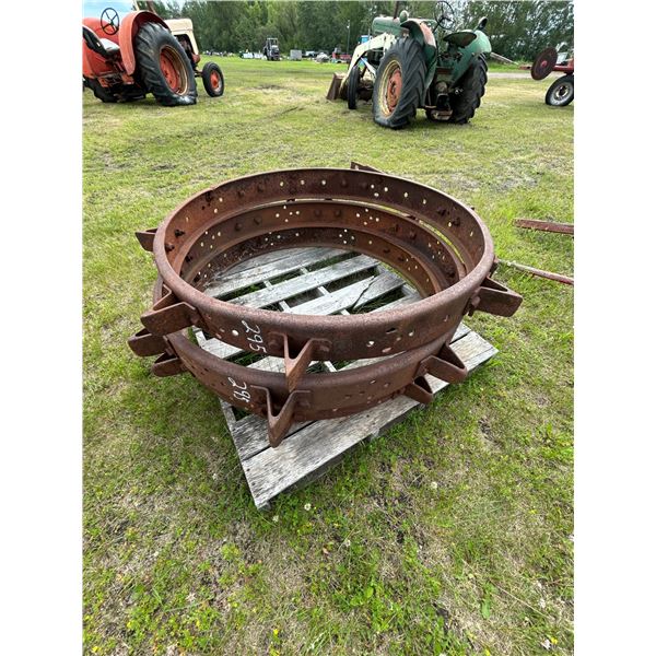 3- 49" steel wheels, selling all together