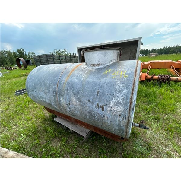 Galv  water tank , approx. 300 gallons