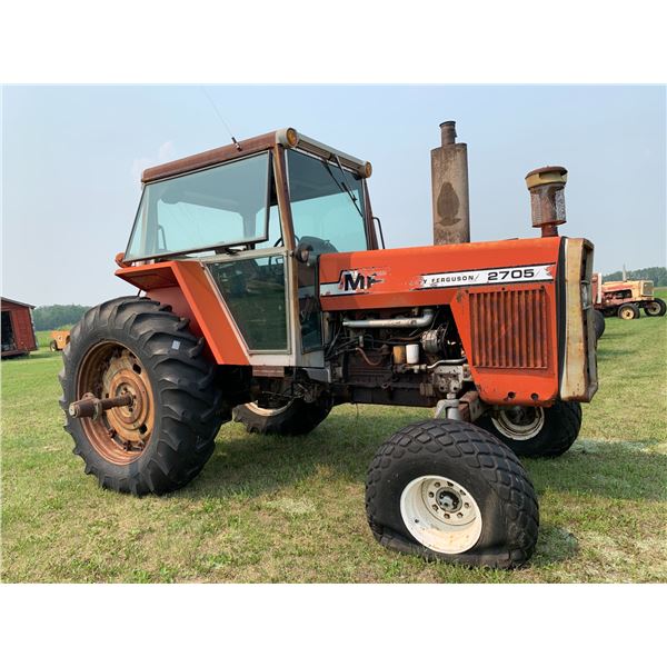 M.F 2705 diesel, cab, 3 hyds, 1000 PTO, shows well, hasent run in years, 4616hrs, SN: 9R-009178