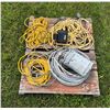 Image 1 : 2 gallon paint sprayer, various ext. cords, halogen light