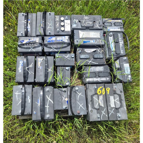 Approx 22 batteries, selling all together