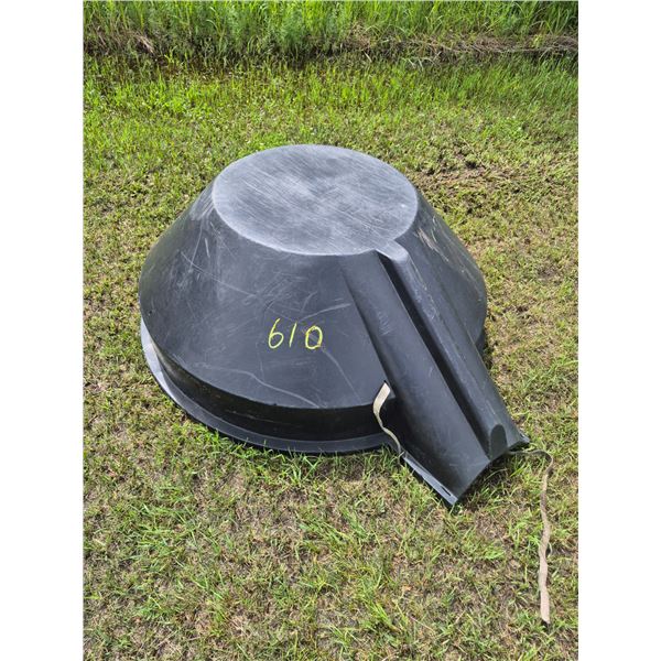 Black plastic hopper