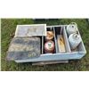 Image 1 : Metal shelf unit w/ 4 propane tanks