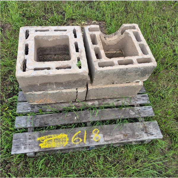4- 17" old chimney blocks