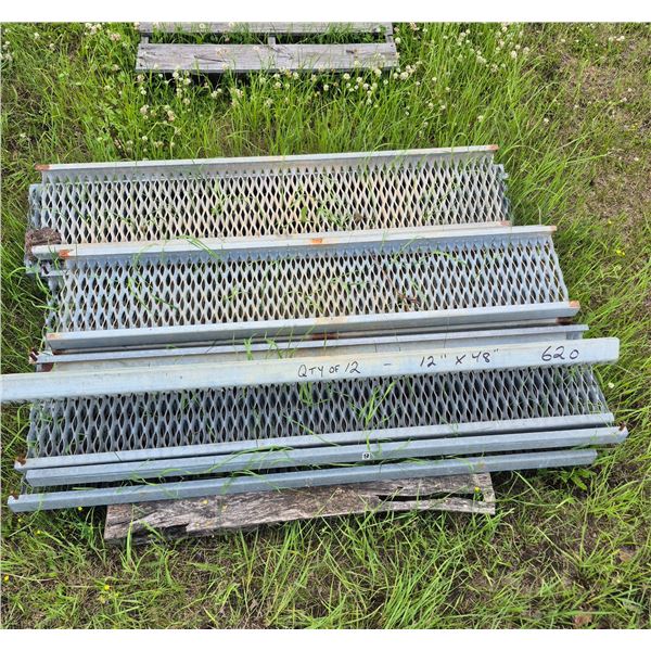 12" x 57" metal gratings, selling all together