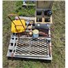Image 1 : 2 wheel cart, com-a-long, jerry can, shovels etc.