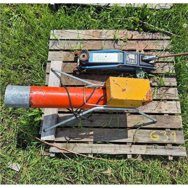 2 ton jack and propane powered bird scare cannon