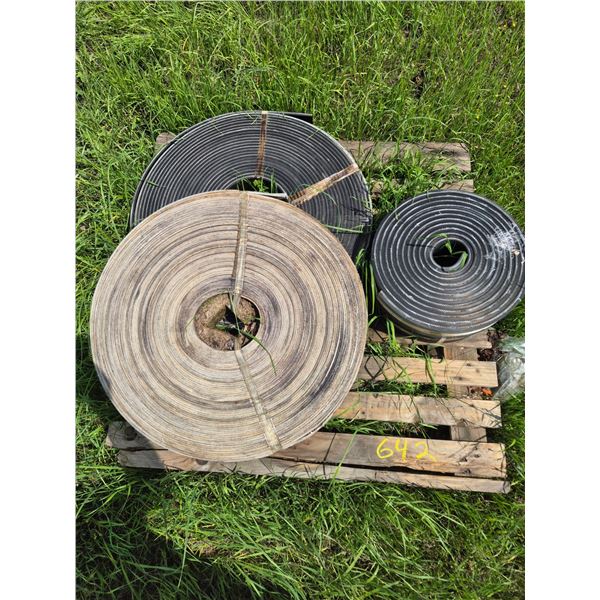 3 rolls of heavy belting 3-7"