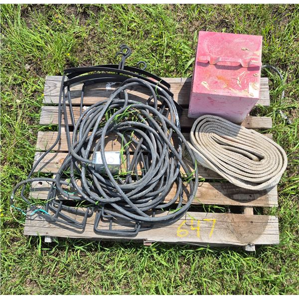 HD ext. cord, elec. heater & good 4" sling