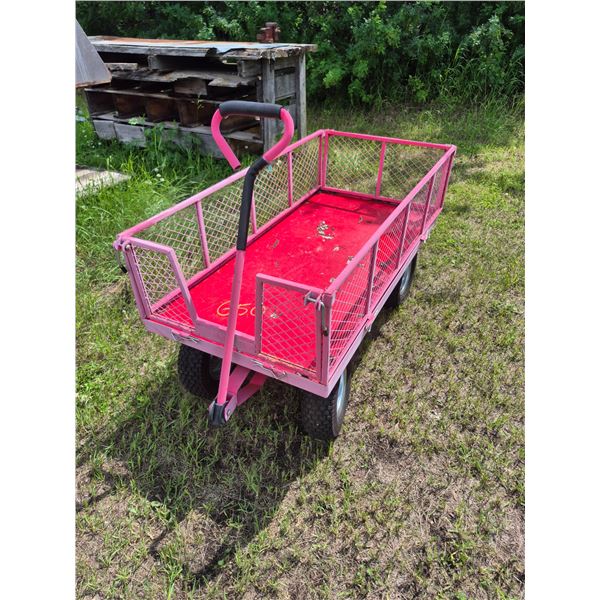2 x 4ft garden wagon w/ flip down sides