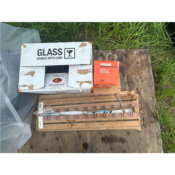 Various filters, gaskets