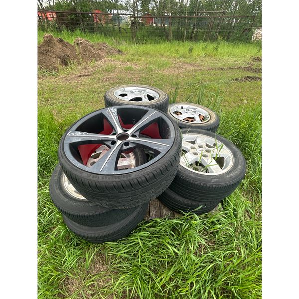 12- various tires & rims