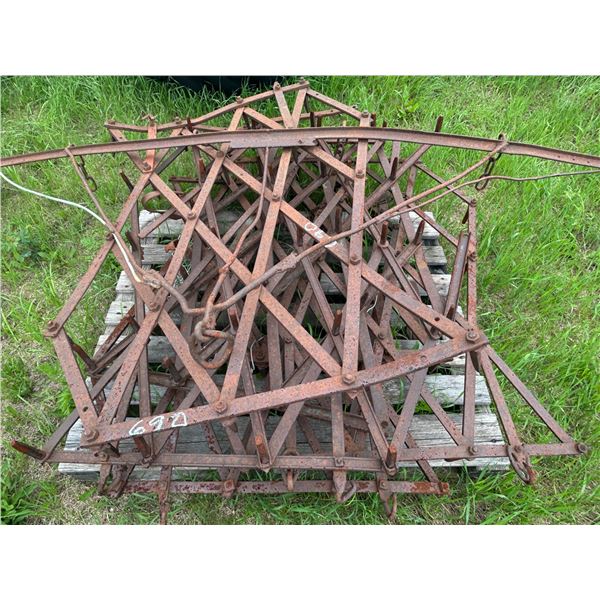 Approx 6 harrows & draw bar