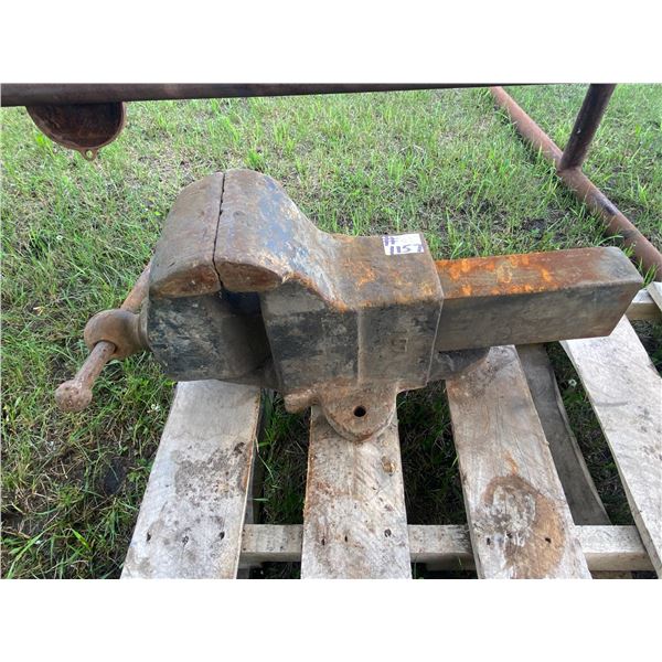 7" x 30" vice, stamped 107